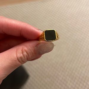 Missoma Black Signet Ring